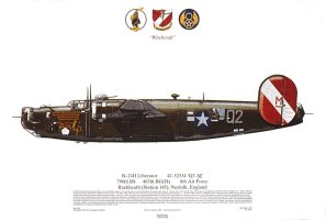 No 184, B-24H Liberator, 790BS, 467BG, USAAF
